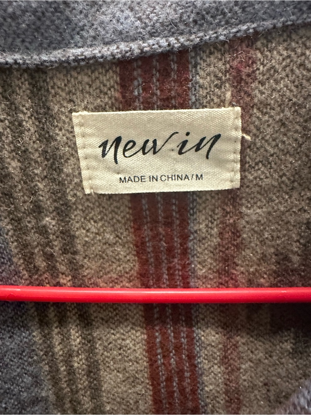 New In Aztec-Pattern Jean Shacket in Brown Multicolor - Picture 2 of 4